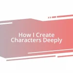 How I Create Characters Deeply